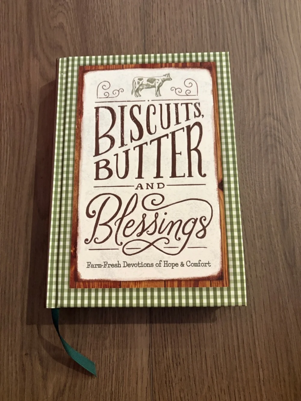 Biscuits, Butter and Blessings Green Plaid Devotional Journal